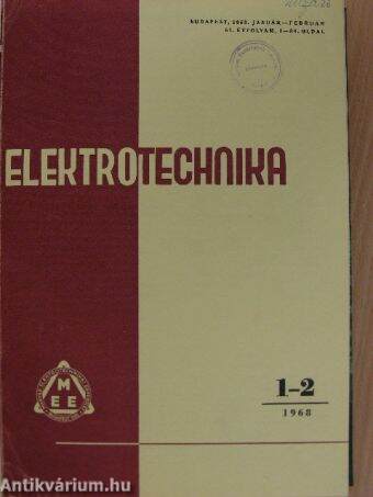 Elektrotechnika 1968. január-december