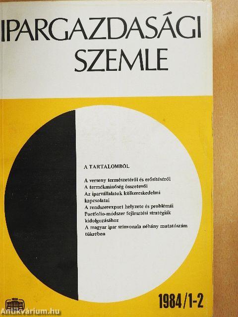 Ipargazdasági szemle 1984/1-4.