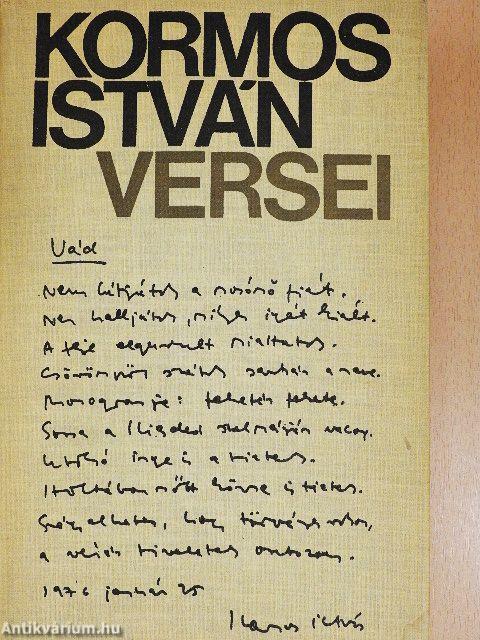 Kormos István versei