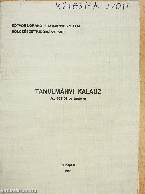 Tanulmányi kalauz az 1995/96-os tanévre