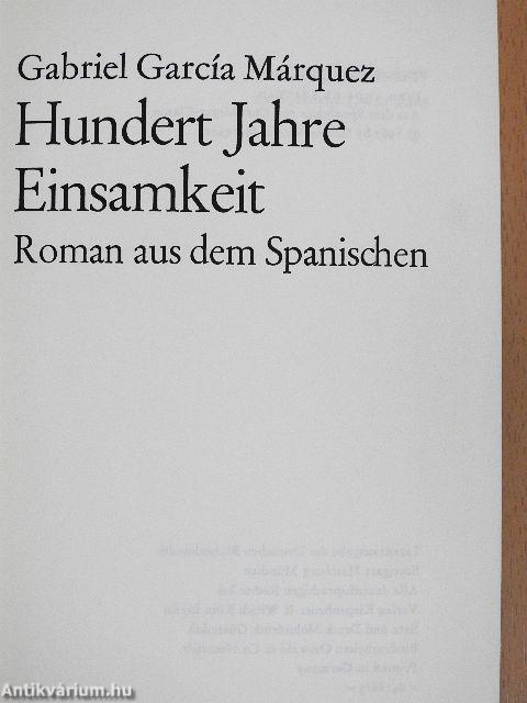 Hundert Jahre Einsamkeit
