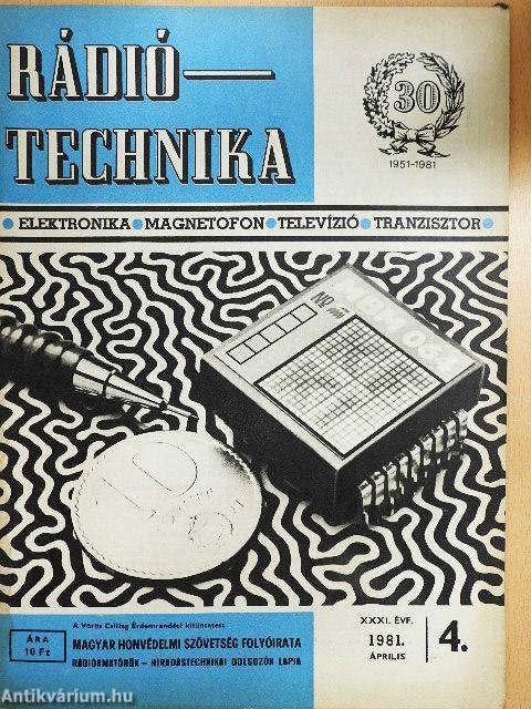 Rádiótechnika 1981. április