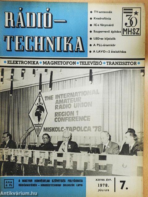 Rádiótechnika 1978. július