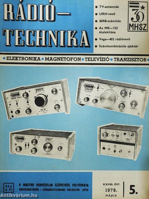 Rádiótechnika 1978. május