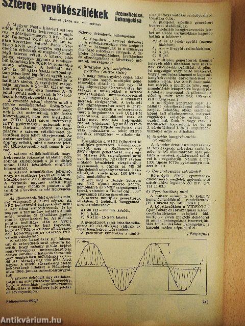 Rádiótechnika 1970. július