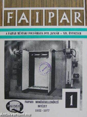 Faipar 1978. január-december