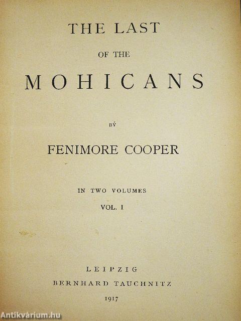 The last of the Mohicans I-II.