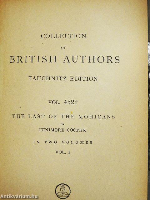 The last of the Mohicans I-II.
