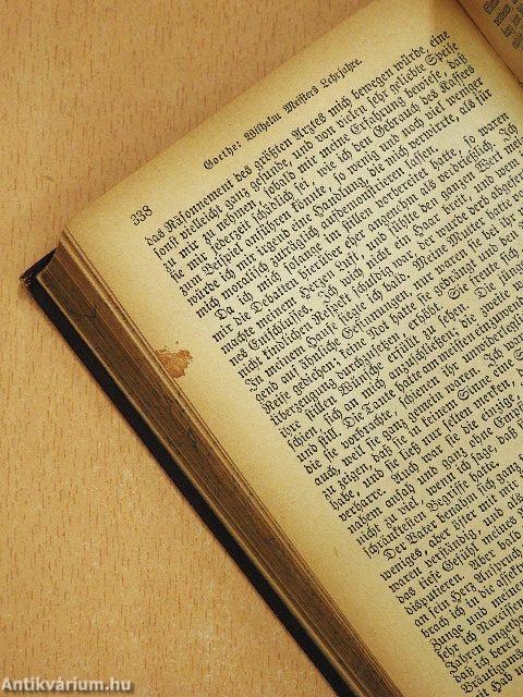 Wilhelm Meisters Lehrjahre 1-8. (gótbetűs)