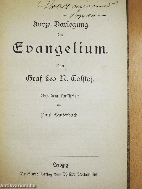 Kurze Darlegung des Evangelium (gótbetűs)