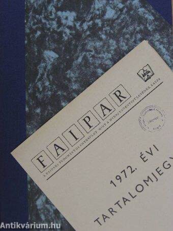 Faipar 1972. január-december