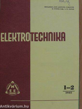 Elektrotechnika 1985. január-december