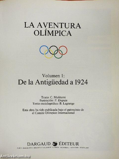 La aventura olímpica De la Antigüedad a 1924