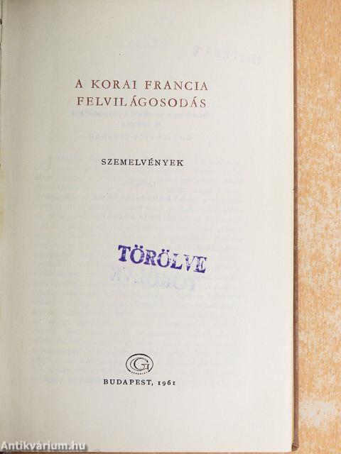 A korai francia felvilágosodás