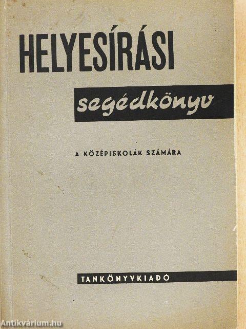 Helyesírási segédkönyv