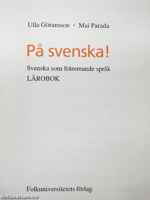 Pa svenska! - Lärobok