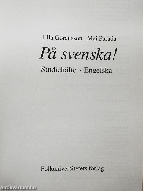 Pa svenska! - Studiehäfte