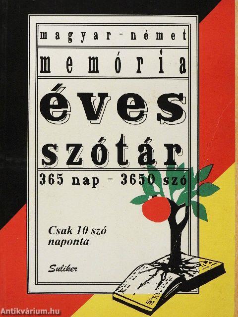 Magyar-német memória éves szótár
