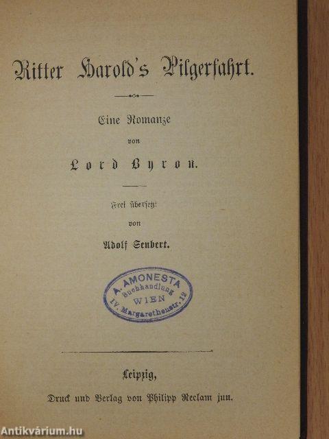 Der Gefangene von Chillon/Mazeppa/Ritter Harold's Pilgerfahrt (gótbetűs)