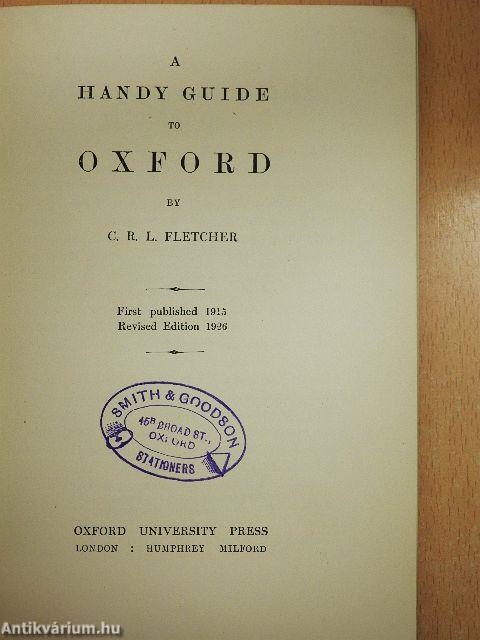 A Handy Guide to Oxford