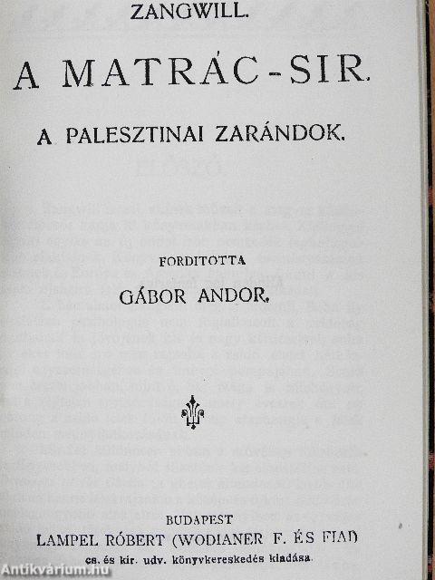 Három elbeszélés/Tizian fia/Vázlatok/A Matrác-sir