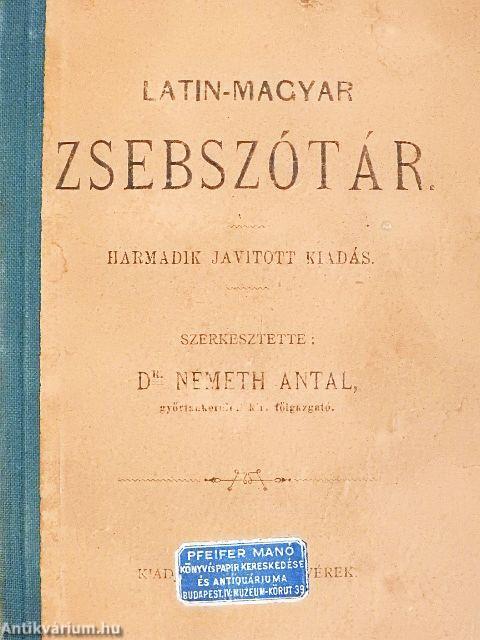 Latin-magyar zsebszótár