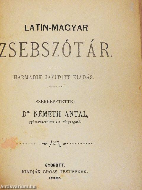 Latin-magyar zsebszótár