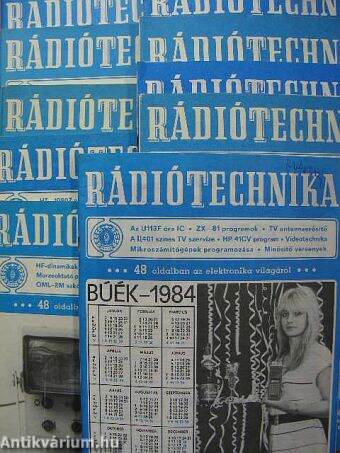 Rádiótechnika 1984. (nem teljes évfolyam)