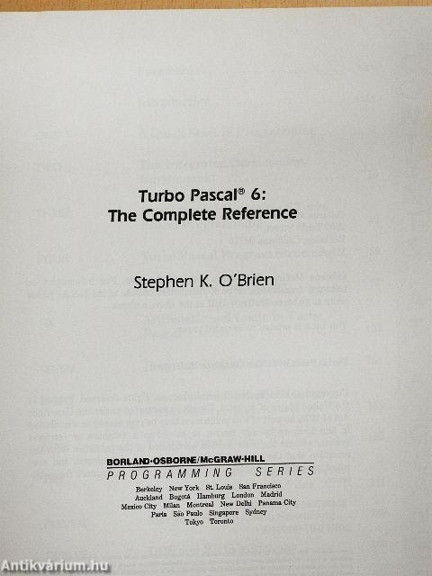 Turbo Pascal 6