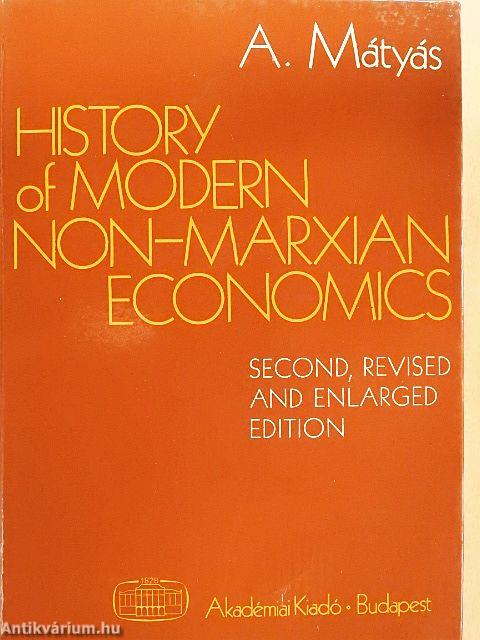 History of Modern Non-Marxian Economics