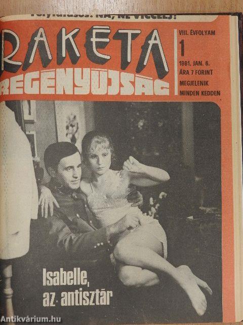 Rakéta regényújság 1976, 1980, 1981 (vegyes számok)(14 db)