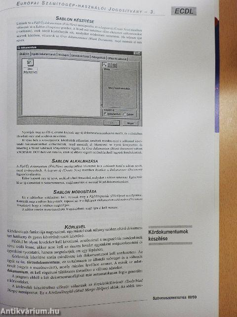 ECDL tankönyv 3.