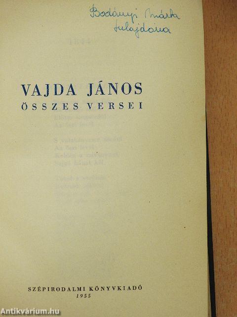 Vajda János összes versei