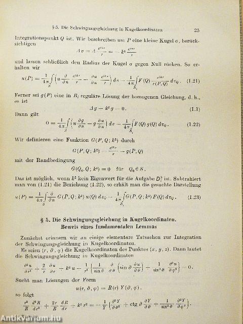 Randwertaufgaben der Schwingungstheorie und Integralgleichungen