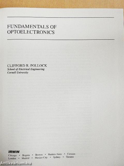 Fundamentals of Optoelectronics