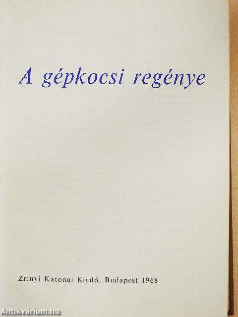 A gépkocsi regénye