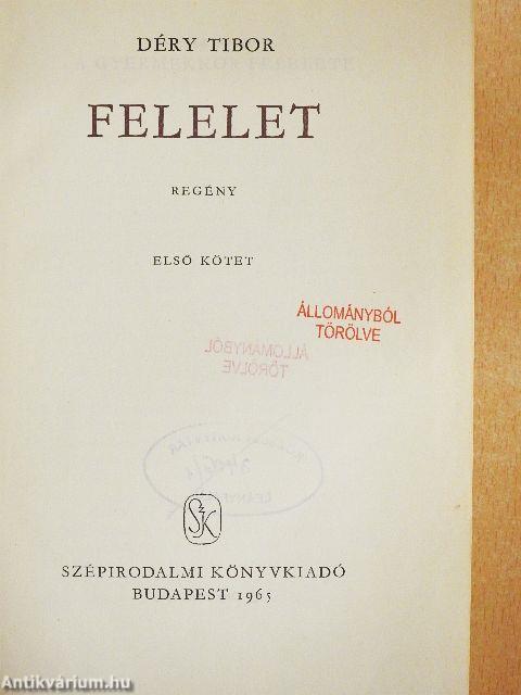 Felelet I-II.
