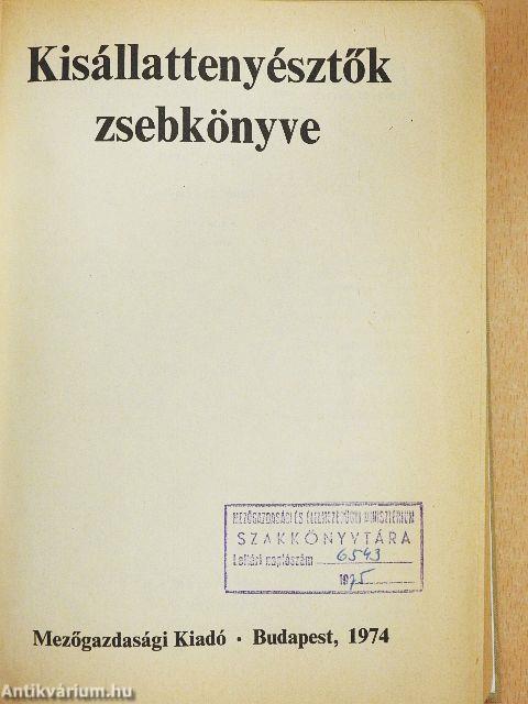 Kisállattenyésztők zsebkönyve