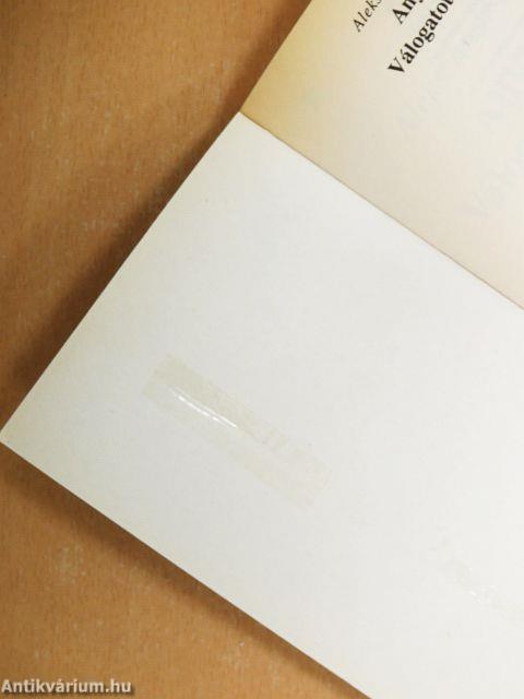 Anyegin/Válogatott írások