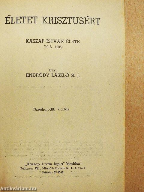 Életet Krisztusért