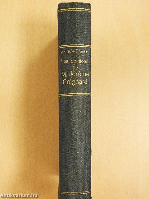 Les opinions de M. Jérome Coignard