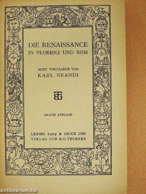 Die Renaissance in Florenz und Rom