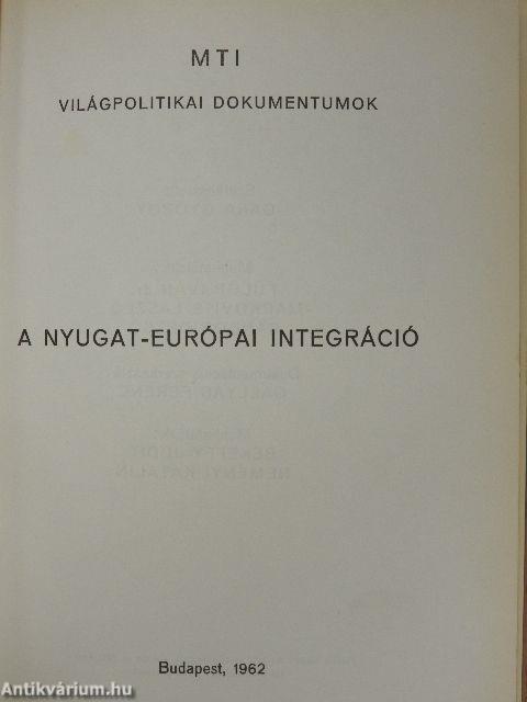 A nyugat-európai integráció