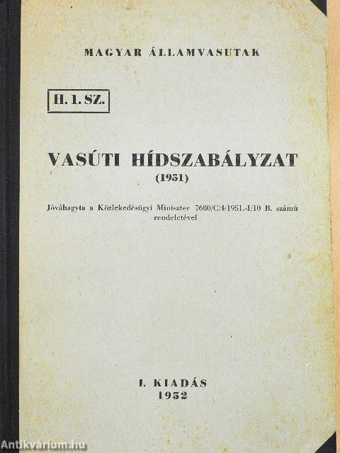 Vasúti hídszabályzat 1951