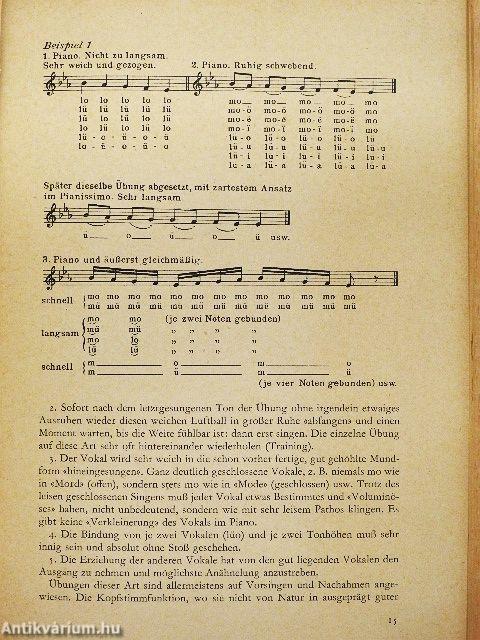 Ausbildung der Gesangsstimme