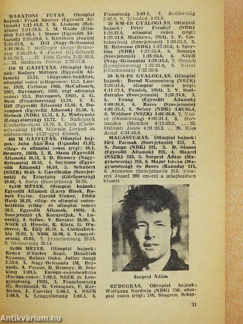 Népsport évkönyv 1972