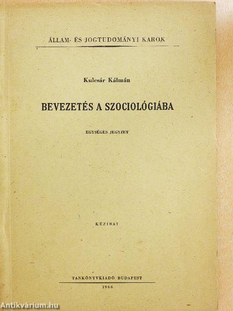 Bevezetés a szociológiába