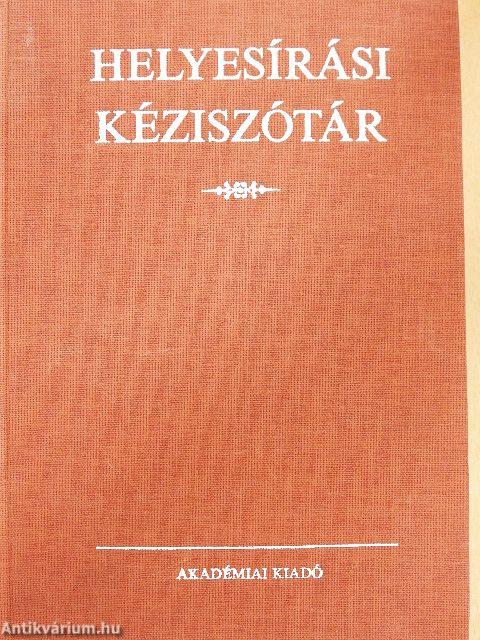 Helyesírási kéziszótár