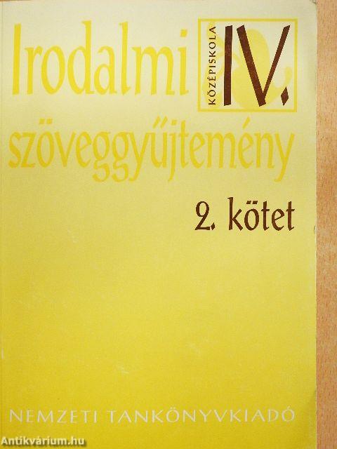 Irodalmi szöveggyűjtemény IV/II.