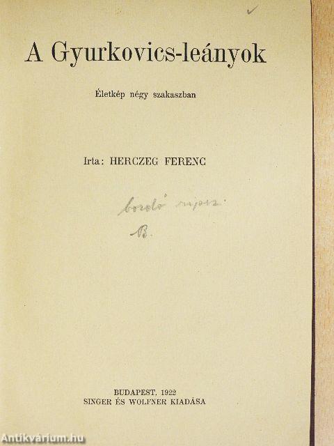 A Gyurkovics-leányok